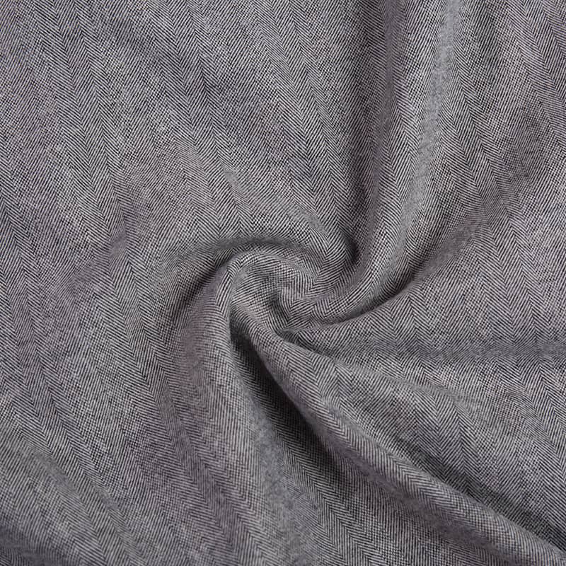 FX54869 Thiết kế xương cá có trọng lượng nặng Poly Viscose Wool Cashmere Blend Fabric
